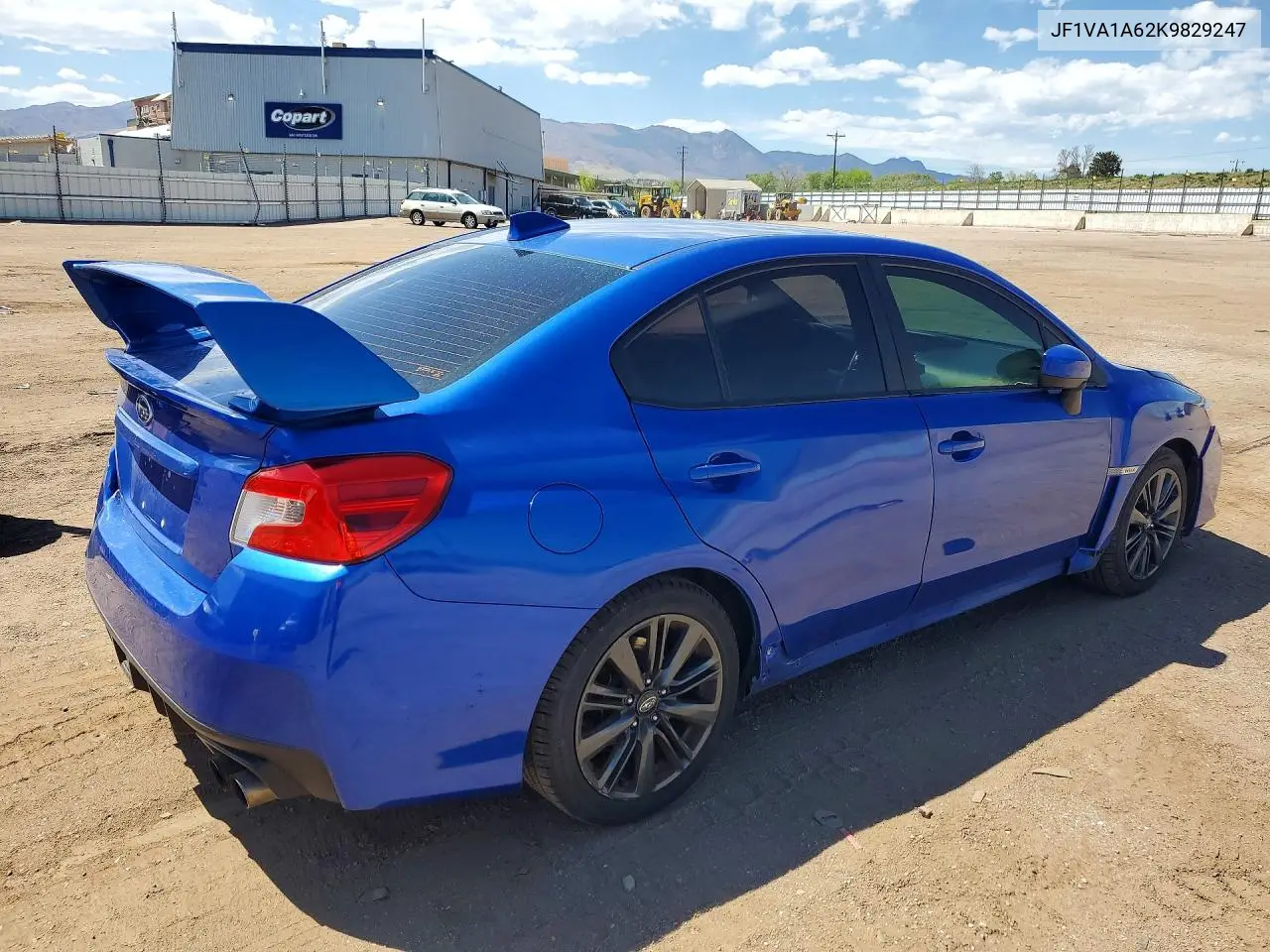 2019 Subaru Wrx VIN: JF1VA1A62K9829247 Lot: 53349216