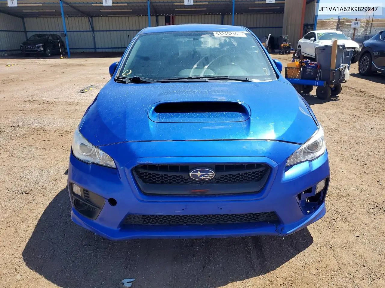 2019 Subaru Wrx VIN: JF1VA1A62K9829247 Lot: 53349216