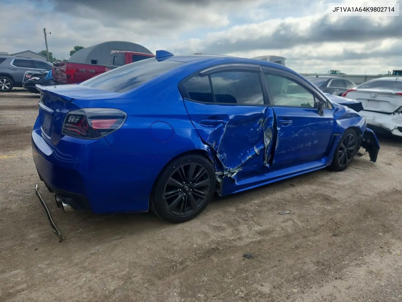 2019 Subaru Wrx VIN: JF1VA1A64K9802714 Lot: 55822546