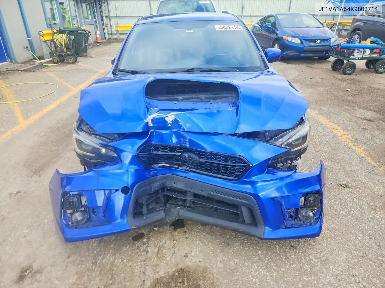 2019 Subaru Wrx VIN: JF1VA1A64K9802714 Lot: 55822546