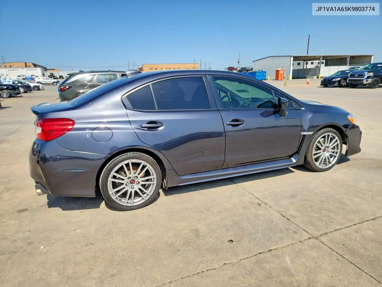 2019 Subaru Wrx VIN: JF1VA1A65K9803774 Lot: 57185276