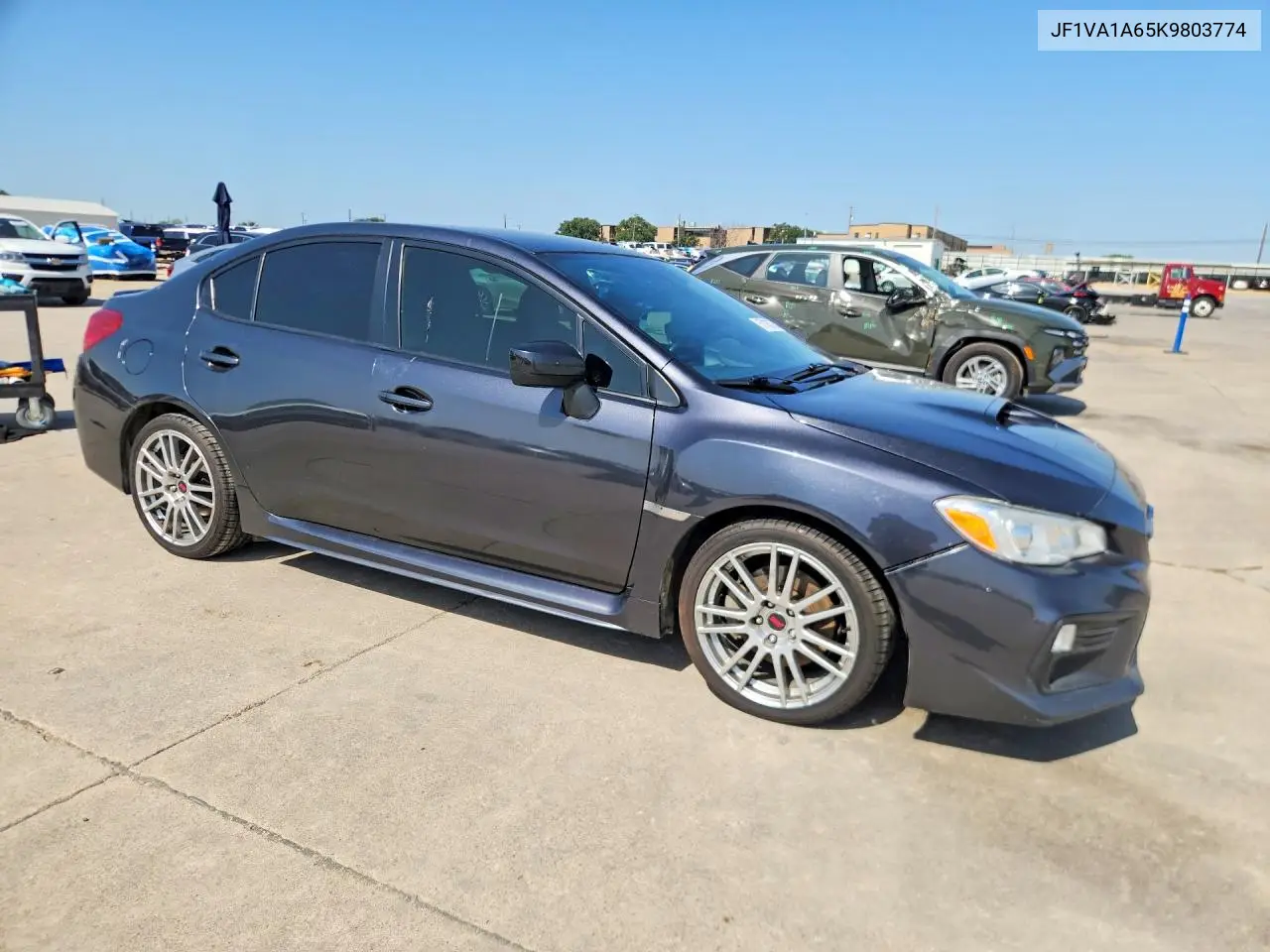 2019 Subaru Wrx VIN: JF1VA1A65K9803774 Lot: 57185276