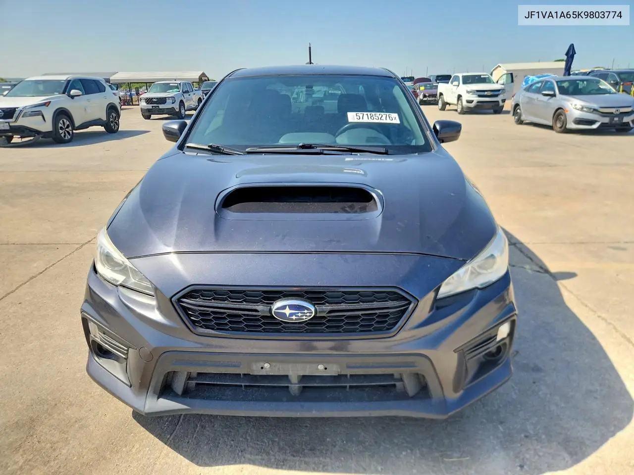 2019 Subaru Wrx VIN: JF1VA1A65K9803774 Lot: 57185276