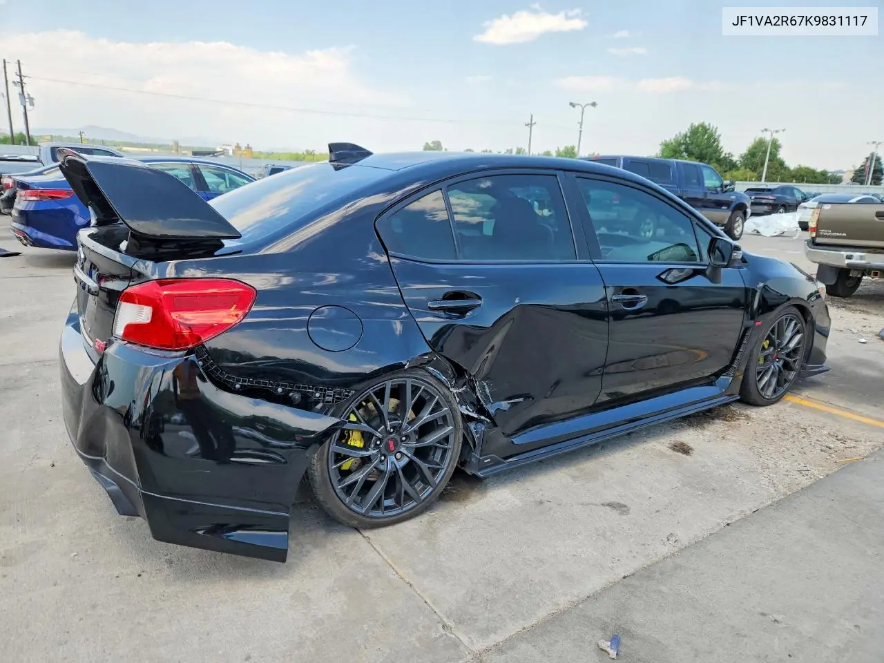 2019 Subaru Wrx Sti VIN: JF1VA2R67K9831117 Lot: 59392246