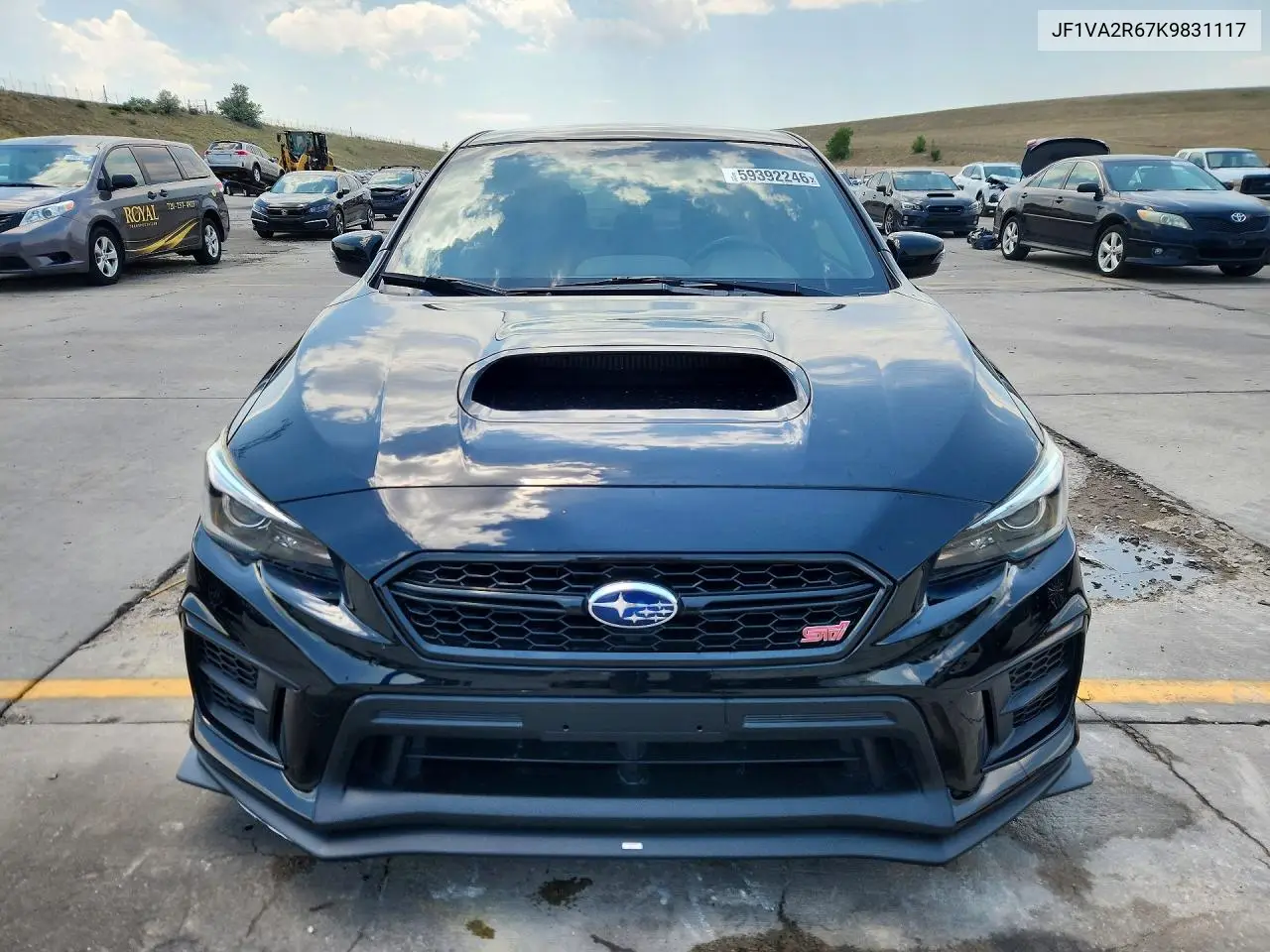 2019 Subaru Wrx Sti VIN: JF1VA2R67K9831117 Lot: 59392246