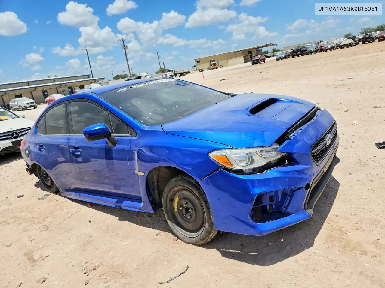 2019 Subaru Wrx VIN: JF1VA1A63K9815051 Lot: 59401056