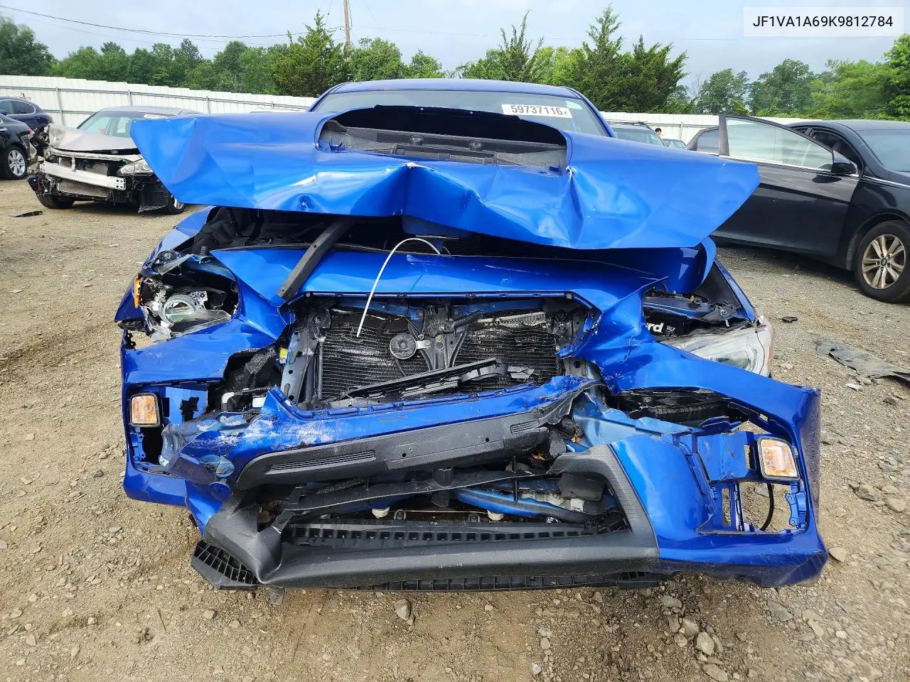 2019 Subaru Wrx VIN: JF1VA1A69K9812784 Lot: 59737116