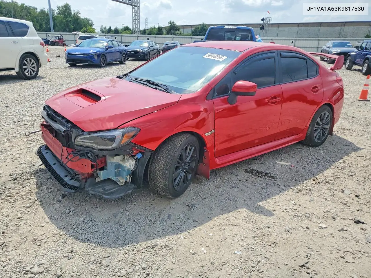 2019 Subaru Wrx VIN: JF1VA1A63K9817530 Lot: 59968666