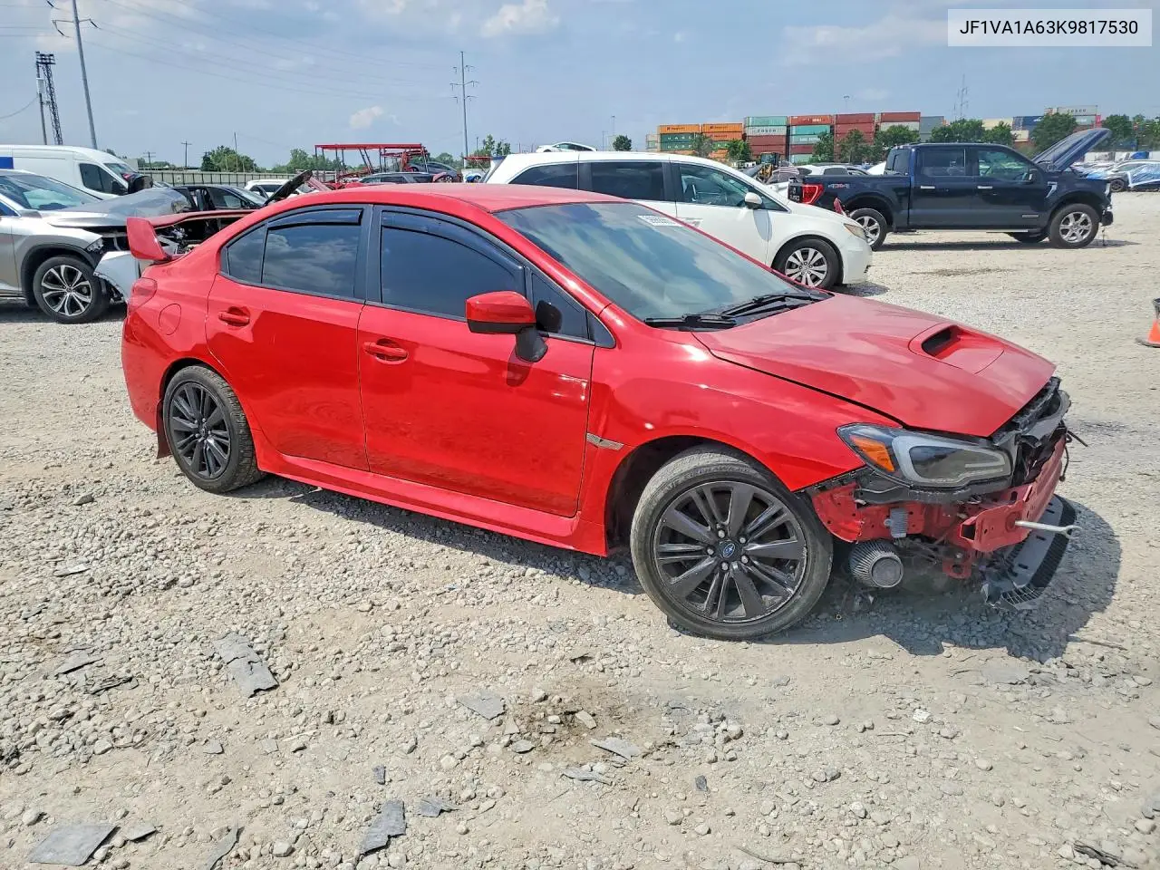 2019 Subaru Wrx VIN: JF1VA1A63K9817530 Lot: 59968666
