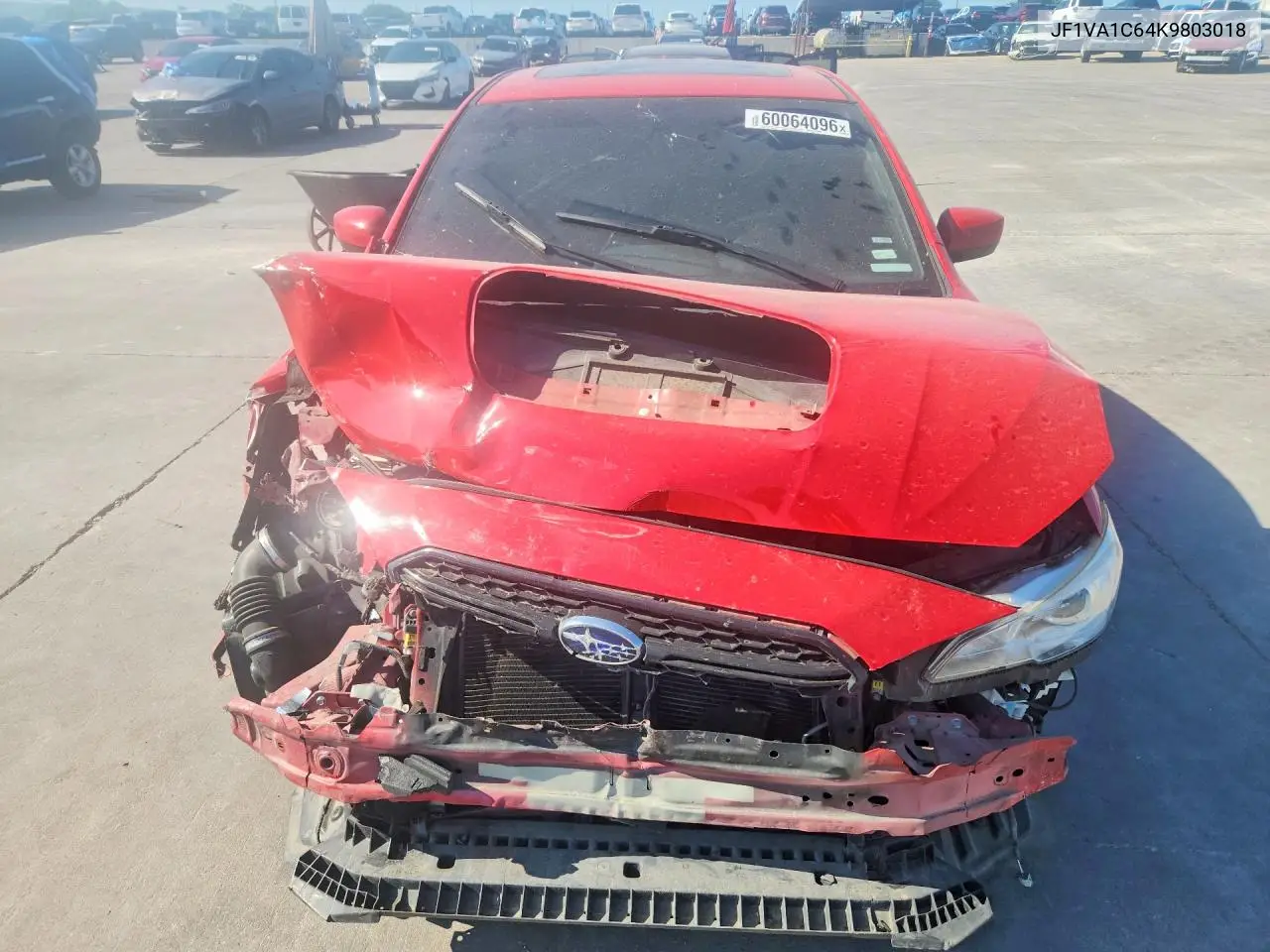 2019 Subaru Wrx Premium VIN: JF1VA1C64K9803018 Lot: 60064096