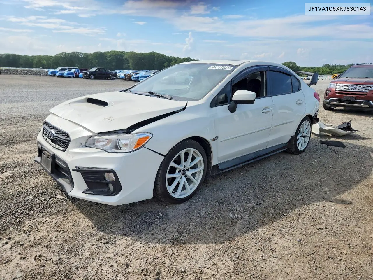 2019 Subaru Wrx Premium VIN: JF1VA1C6XK9830143 Lot: 60237826
