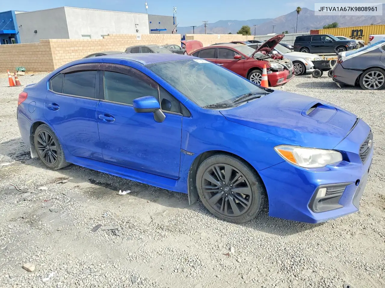 2019 Subaru Wrx VIN: JF1VA1A67K9808961 Lot: 61794756
