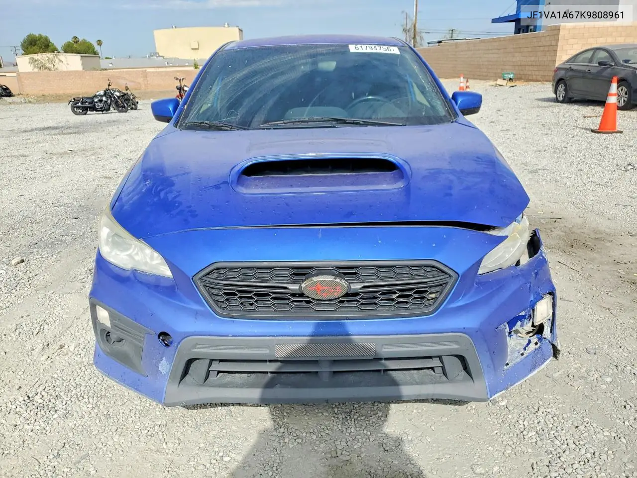 2019 Subaru Wrx VIN: JF1VA1A67K9808961 Lot: 61794756
