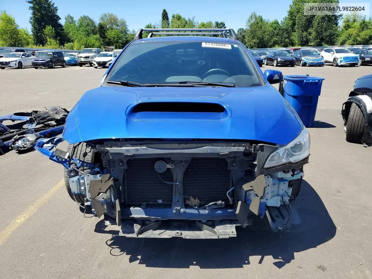 2020 Subaru Wrx VIN: JF1VA1A67L9822604 Lot: 57420686