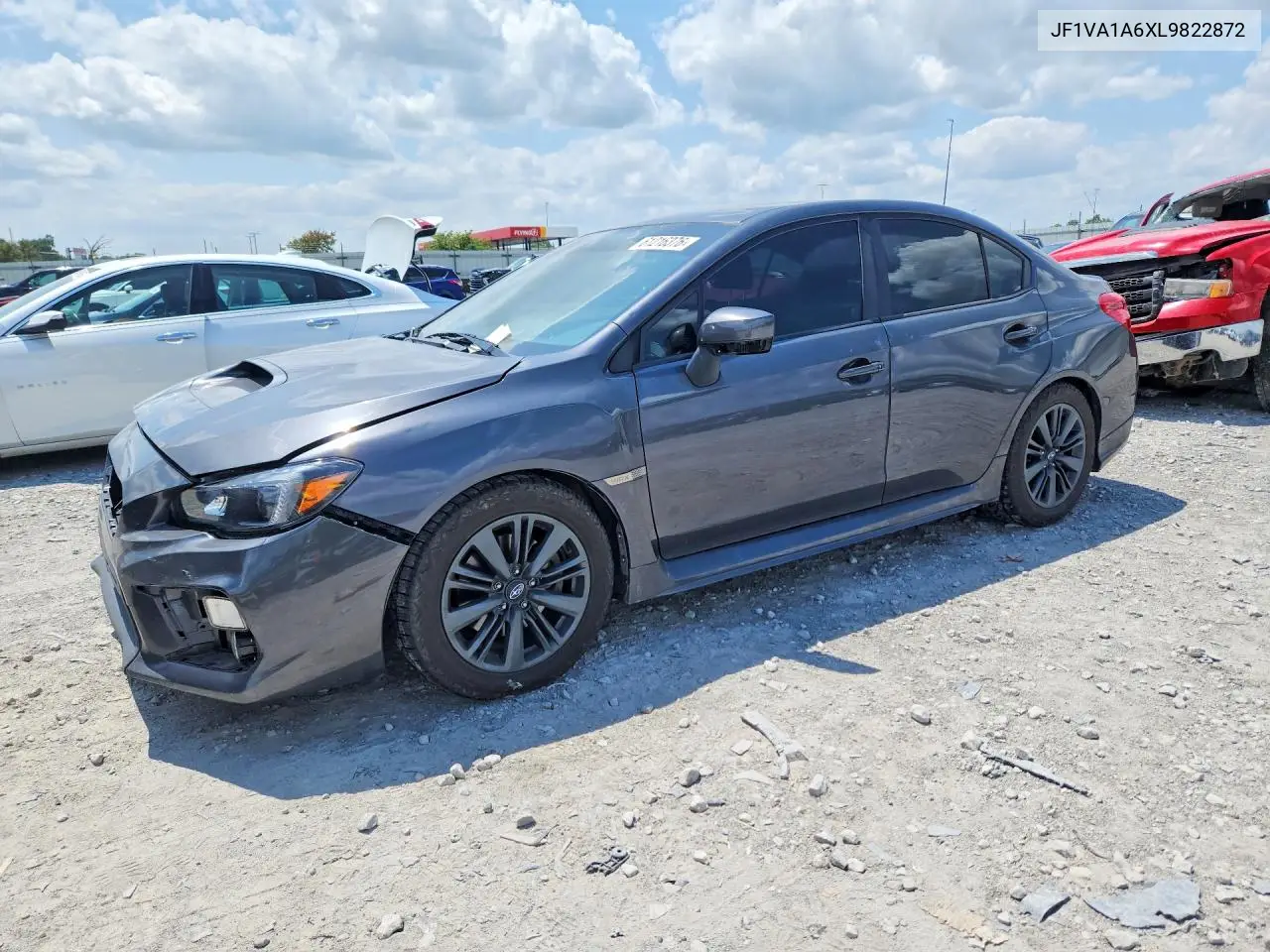2020 Subaru Wrx VIN: JF1VA1A6XL9822872 Lot: 61216376