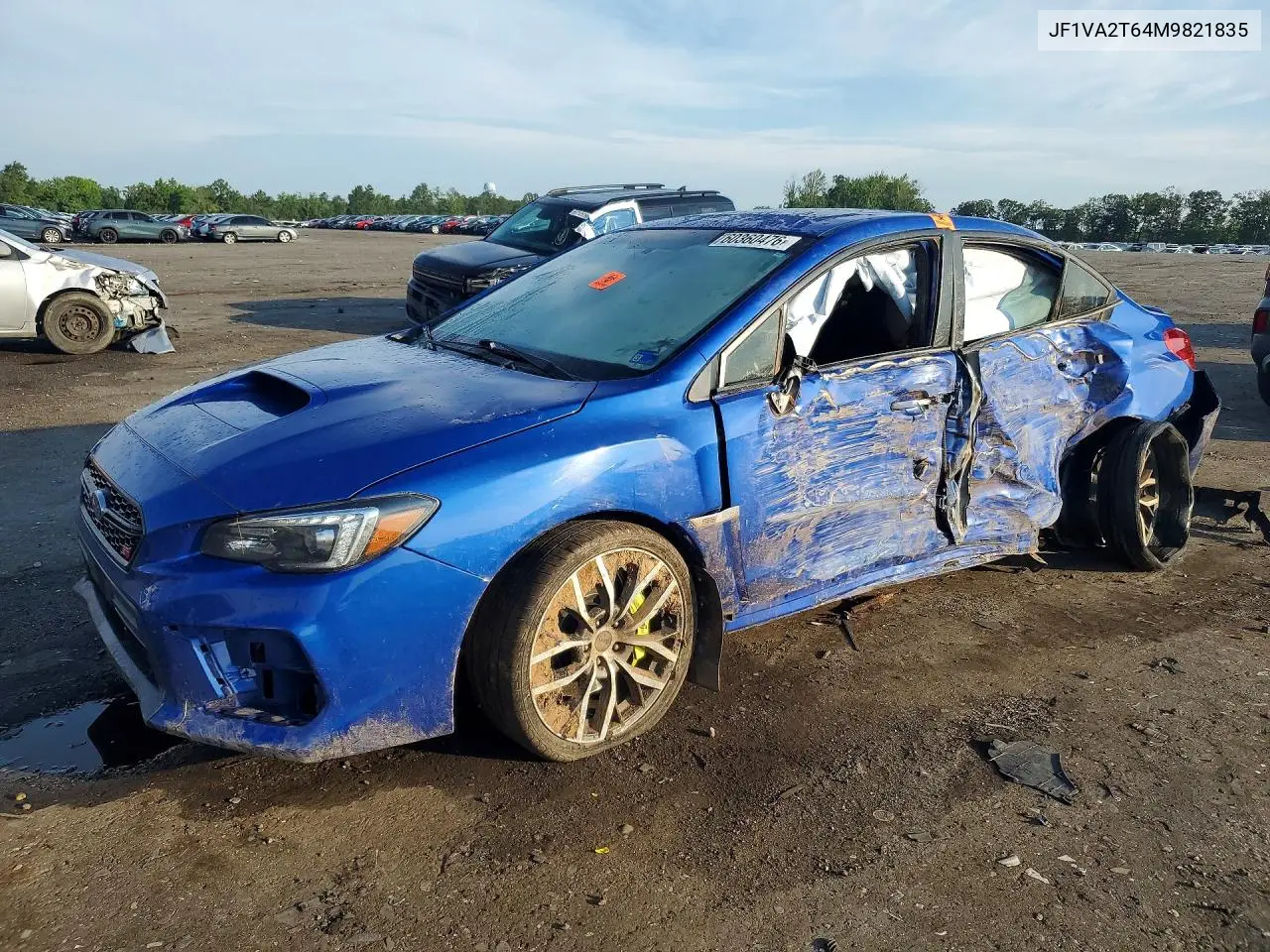 2021 Subaru Wrx Sti Limited VIN: JF1VA2T64M9821835 Lot: 60360476