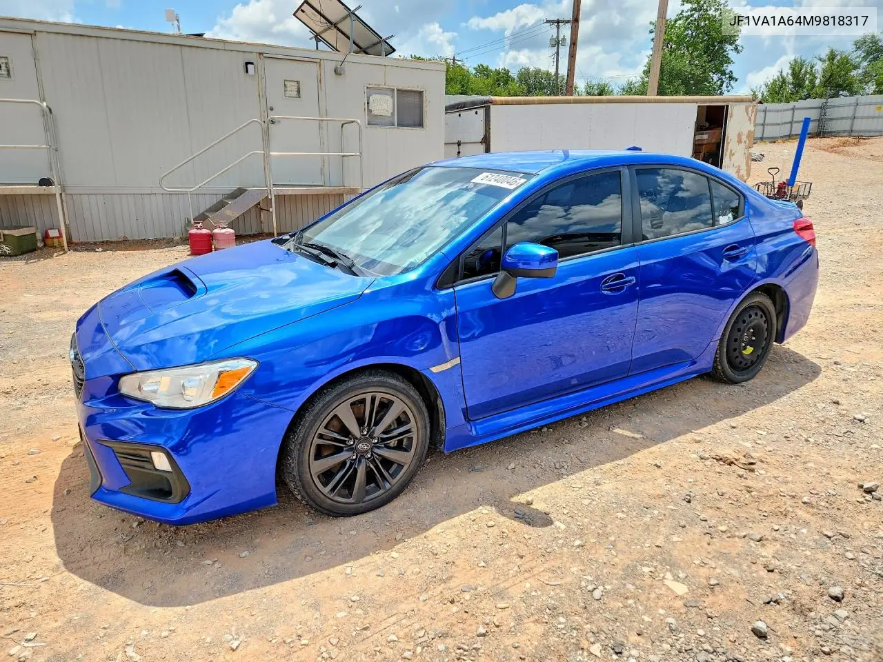 2021 Subaru Wr-X VIN: JF1VA1A64M9818317 Lot: 61240046