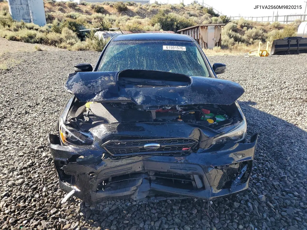 2021 Subaru Wrx Sti VIN: JF1VA2S60M9820215 Lot: 61591576