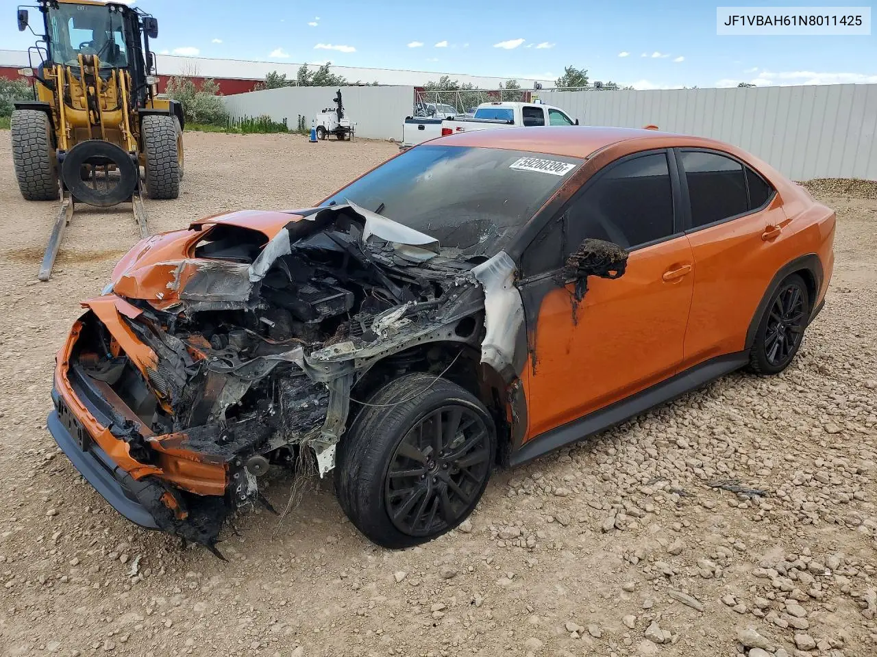2022 Subaru Wrx Premium VIN: JF1VBAH61N8011425 Lot: 59260396