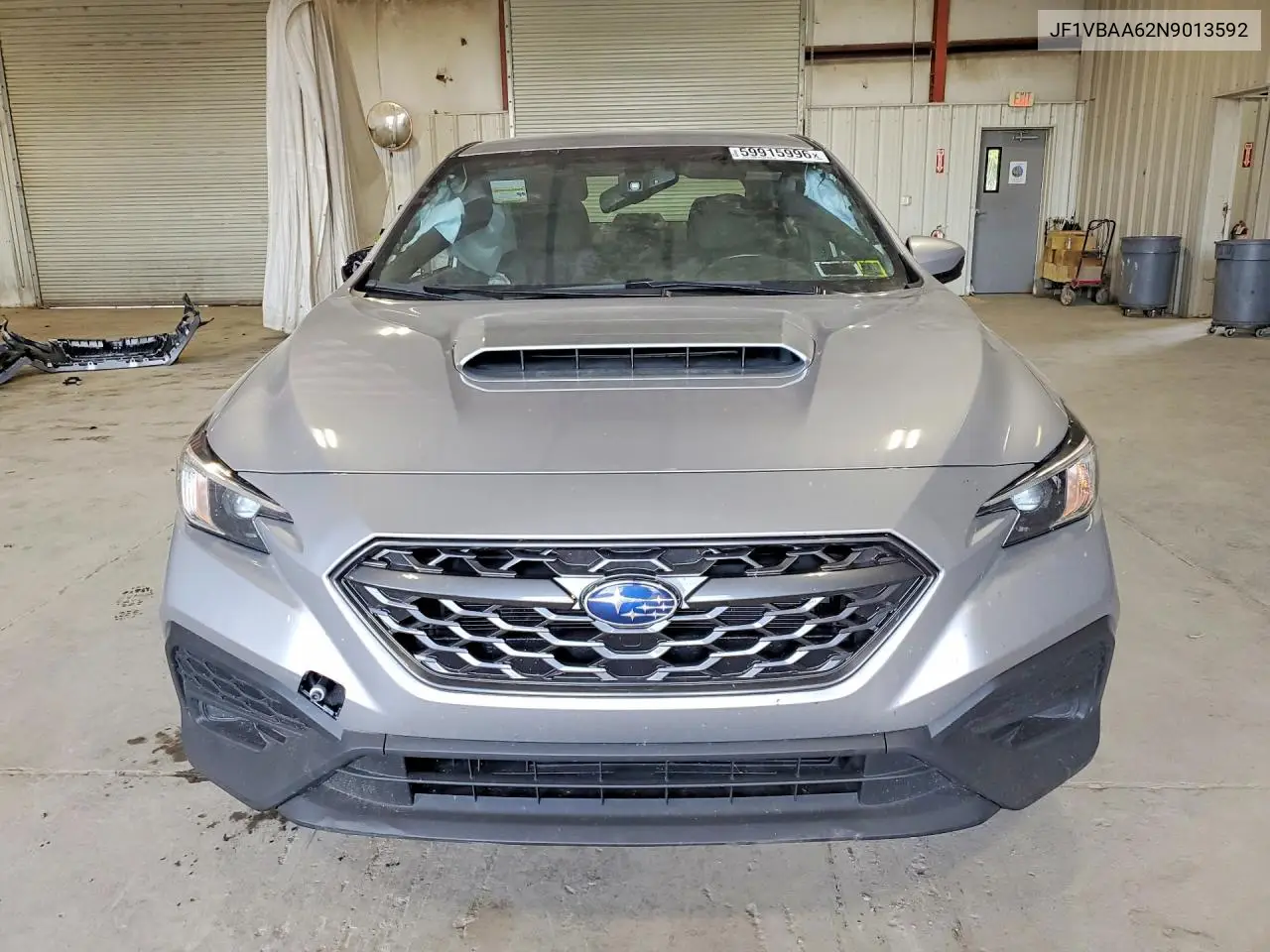 2022 Subaru Wrx VIN: JF1VBAA62N9013592 Lot: 59915996