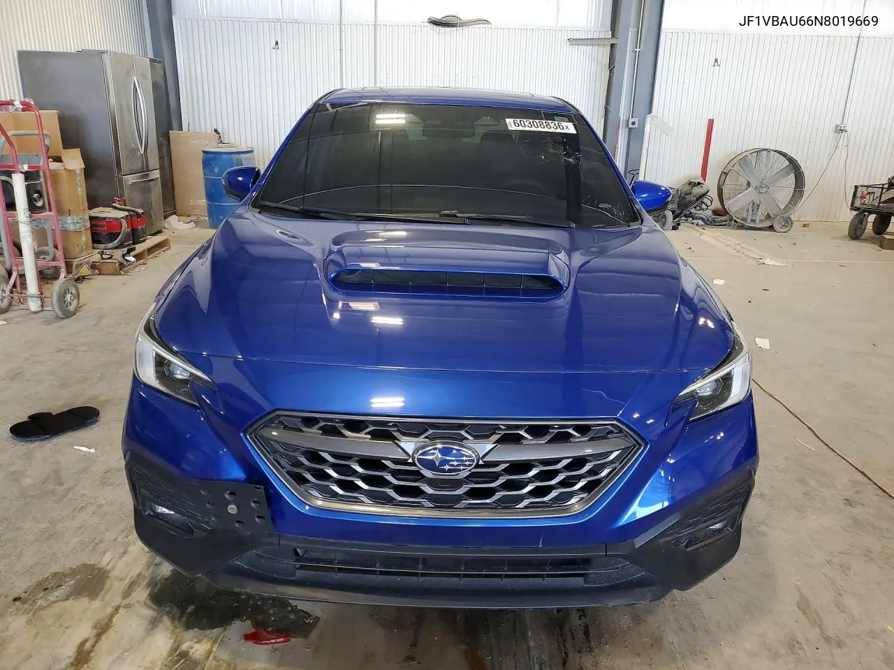2022 Subaru Wrx Gt VIN: JF1VBAU66N8019669 Lot: 60308836