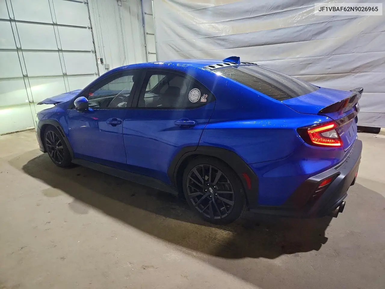 2022 Subaru Wrx Premium VIN: JF1VBAF62N9026965 Lot: 60315566