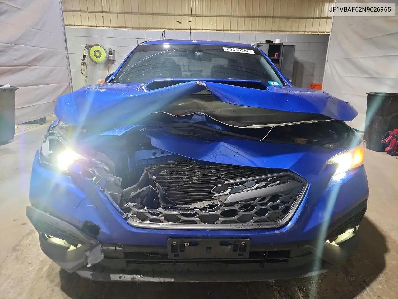 2022 Subaru Wrx Premium VIN: JF1VBAF62N9026965 Lot: 60315566