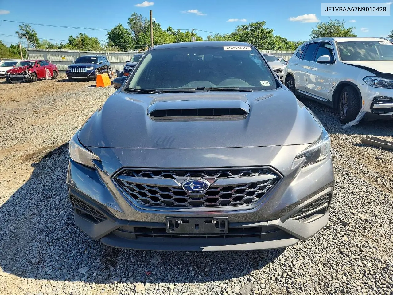 2022 Subaru Wrx VIN: JF1VBAA67N9010428 Lot: 60359416