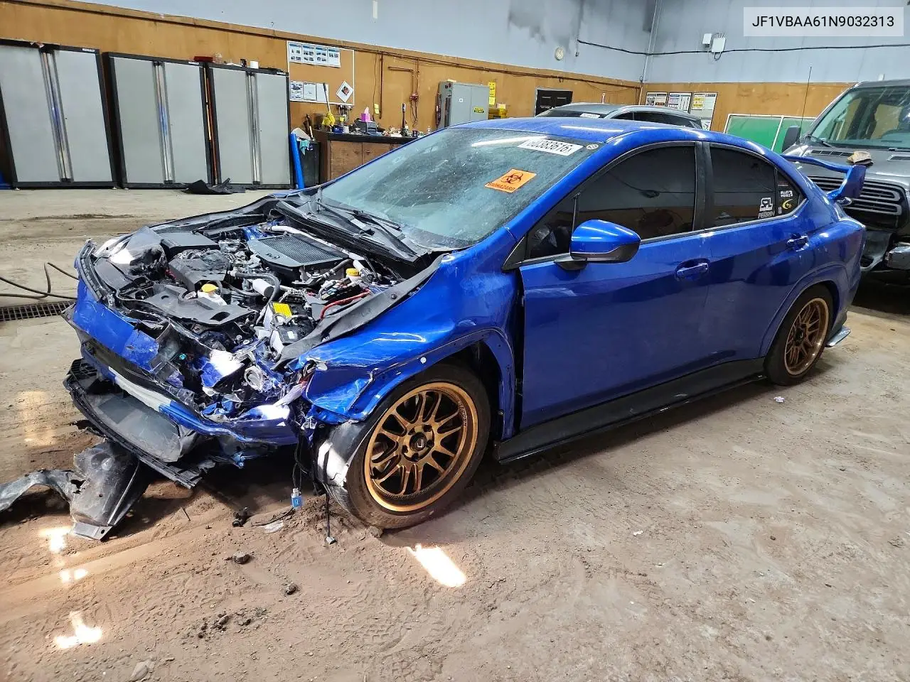 2022 Subaru Wrx VIN: JF1VBAA61N9032313 Lot: 60383616