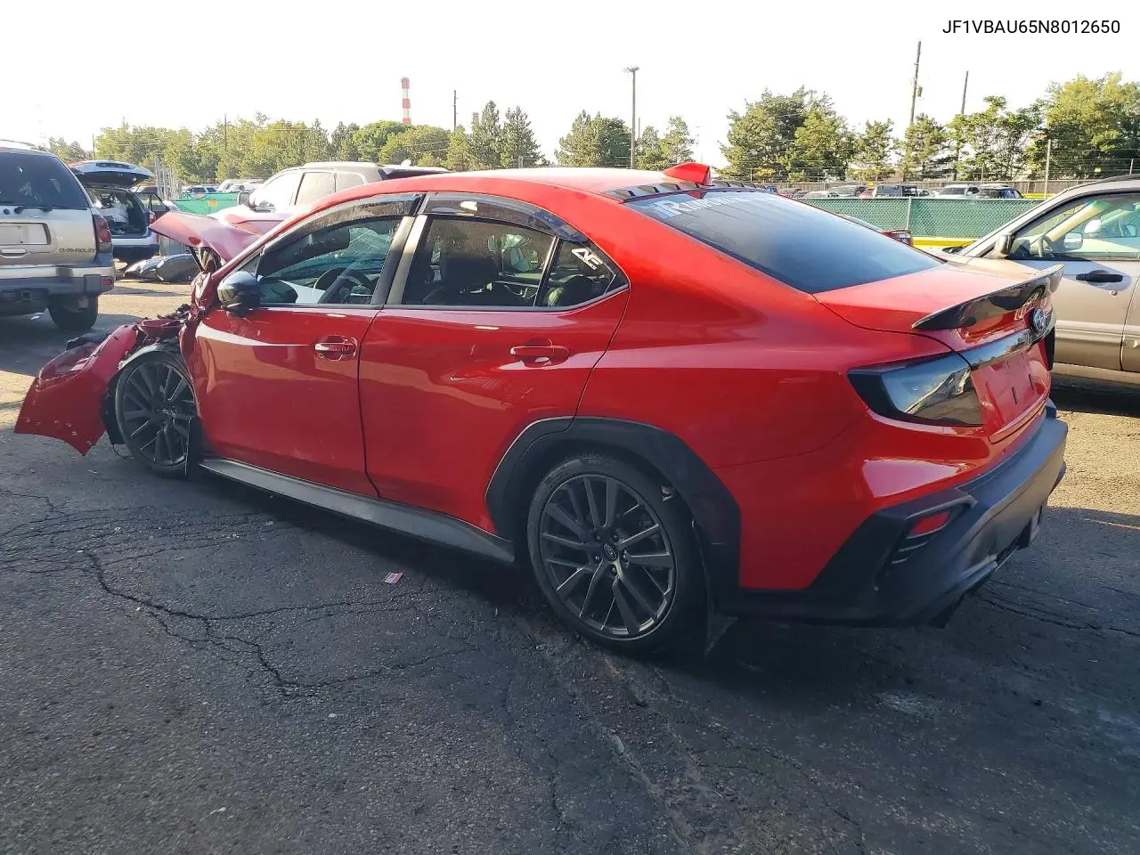2022 Subaru Wrx Gt VIN: JF1VBAU65N8012650 Lot: 60713396
