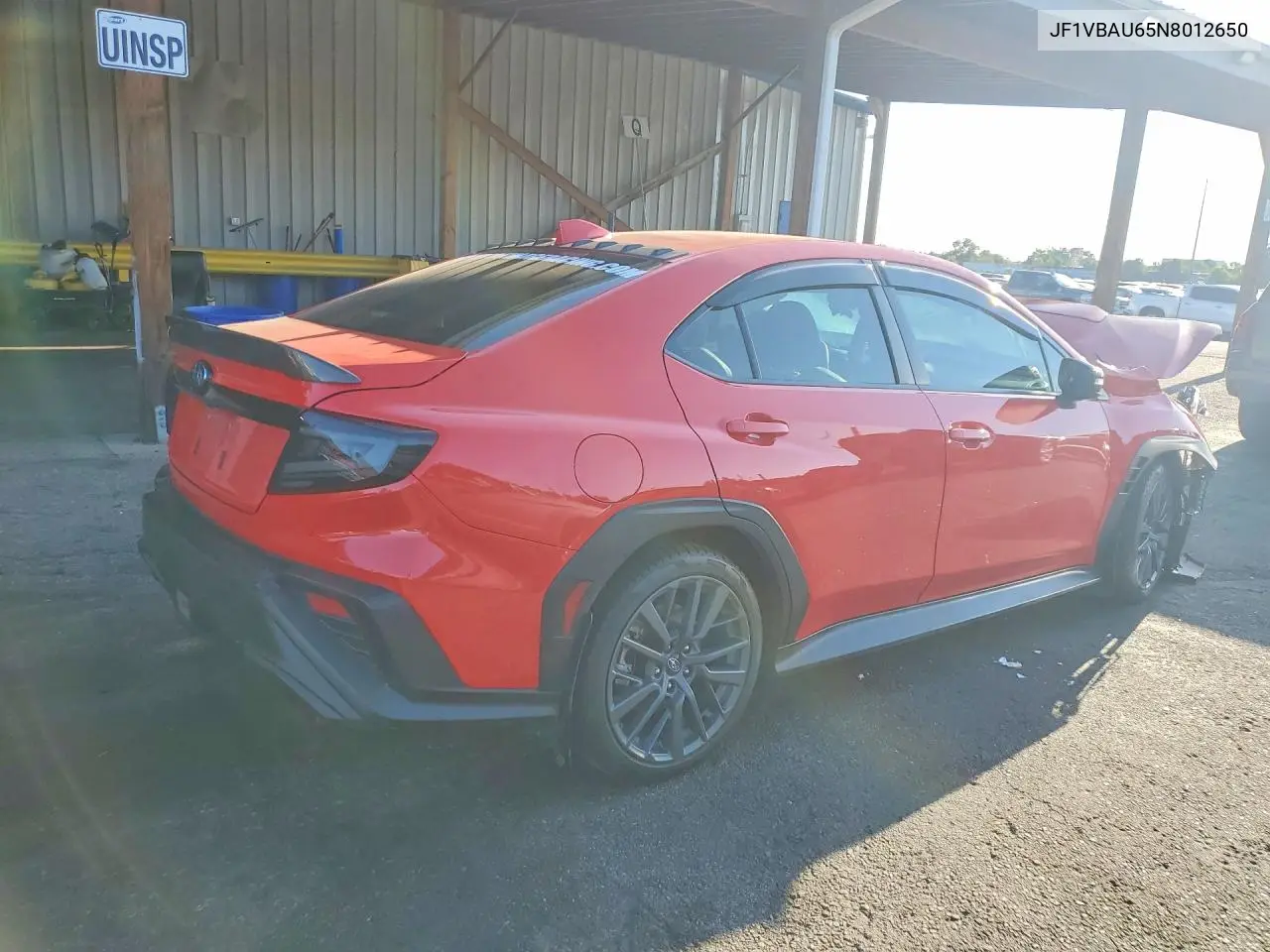 2022 Subaru Wrx Gt VIN: JF1VBAU65N8012650 Lot: 60713396