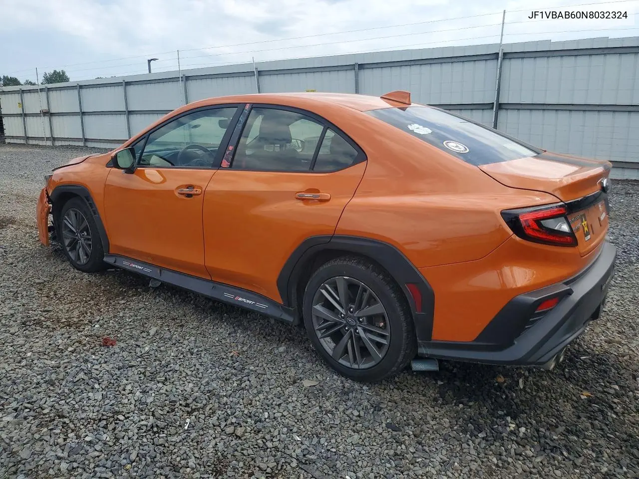 2022 Subaru Wrx VIN: JF1VBAB60N8032324 Lot: 60947336