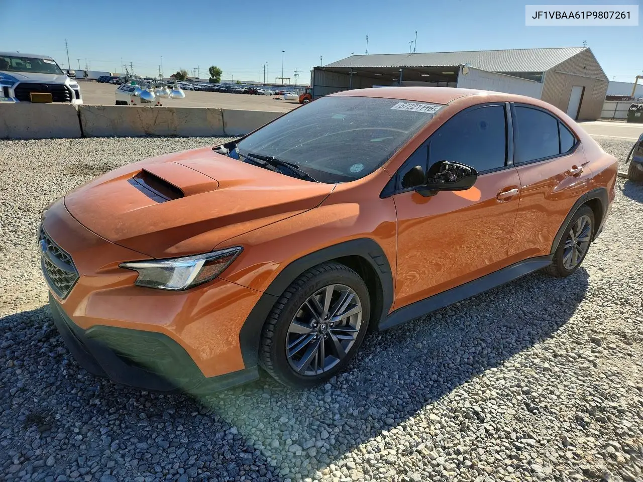 2023 Subaru Wrx VIN: JF1VBAA61P9807261 Lot: 57221116