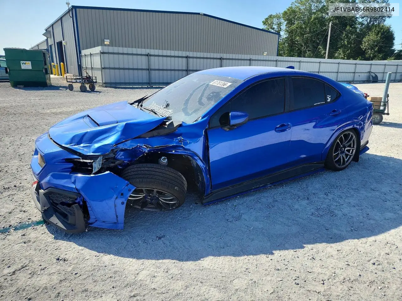 2024 Subaru Wrx VIN: JF1VBAB66R9802414 Lot: 61761366
