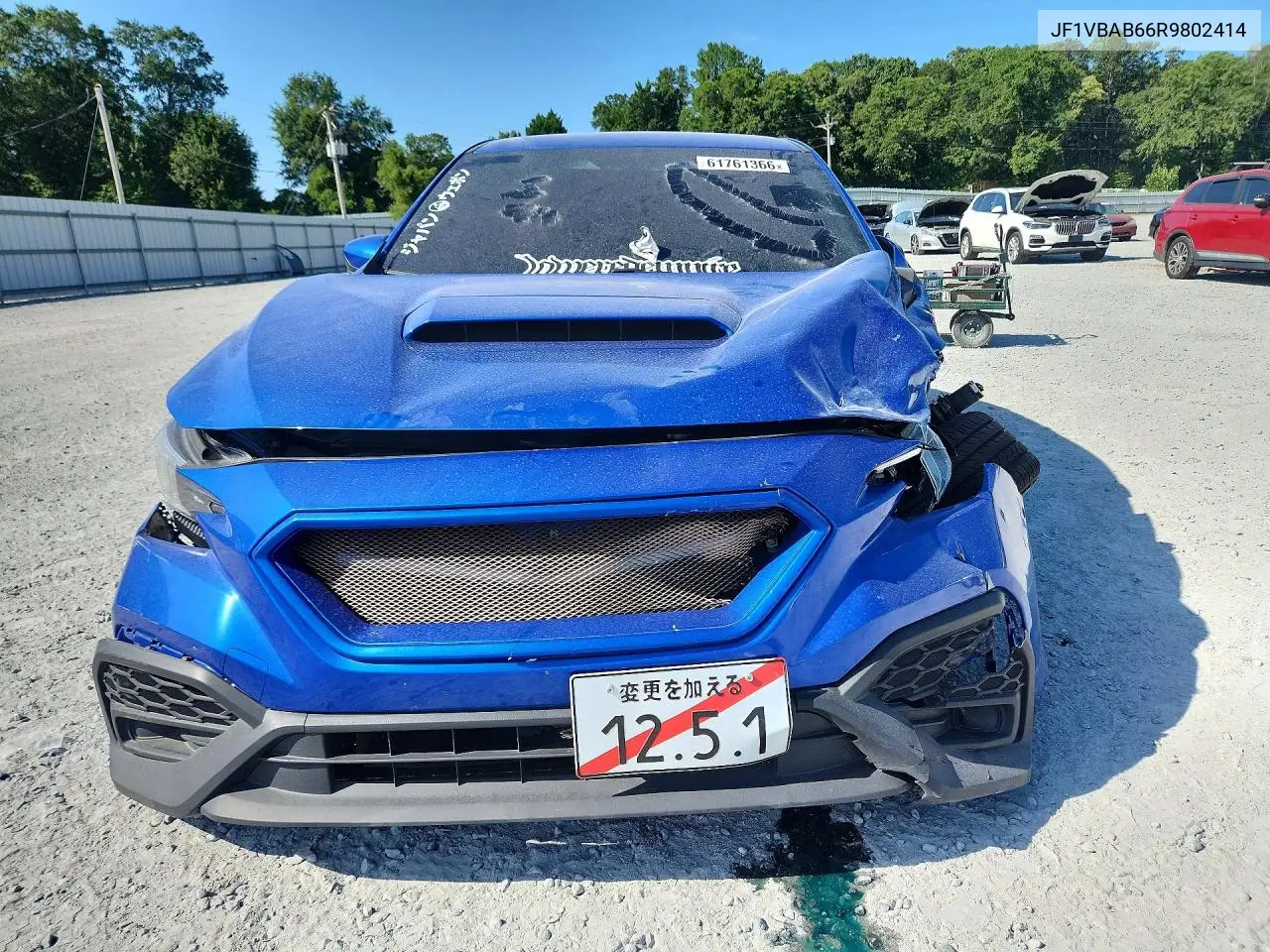 2024 Subaru Wrx VIN: JF1VBAB66R9802414 Lot: 61761366