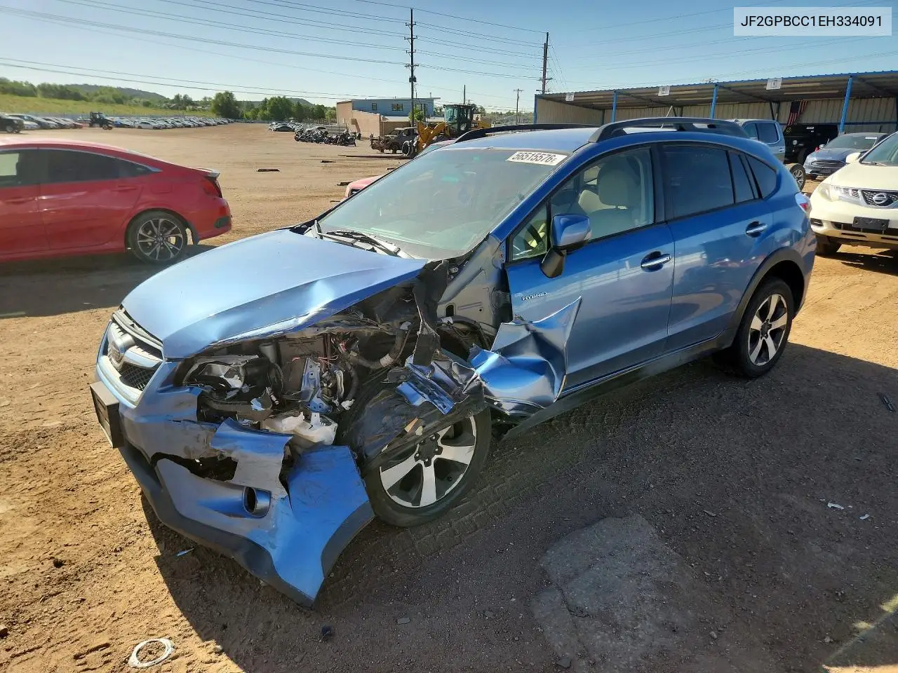 2014 Subaru Xv Crosstrek 2.0I Hybrid VIN: JF2GPBCC1EH334091 Lot: 56515576