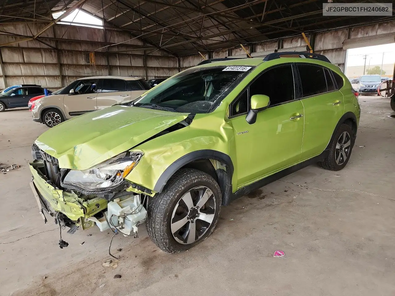 2015 Subaru Xv Crosstrek 2.0I Hybrid VIN: JF2GPBCC1FH240682 Lot: 61401316