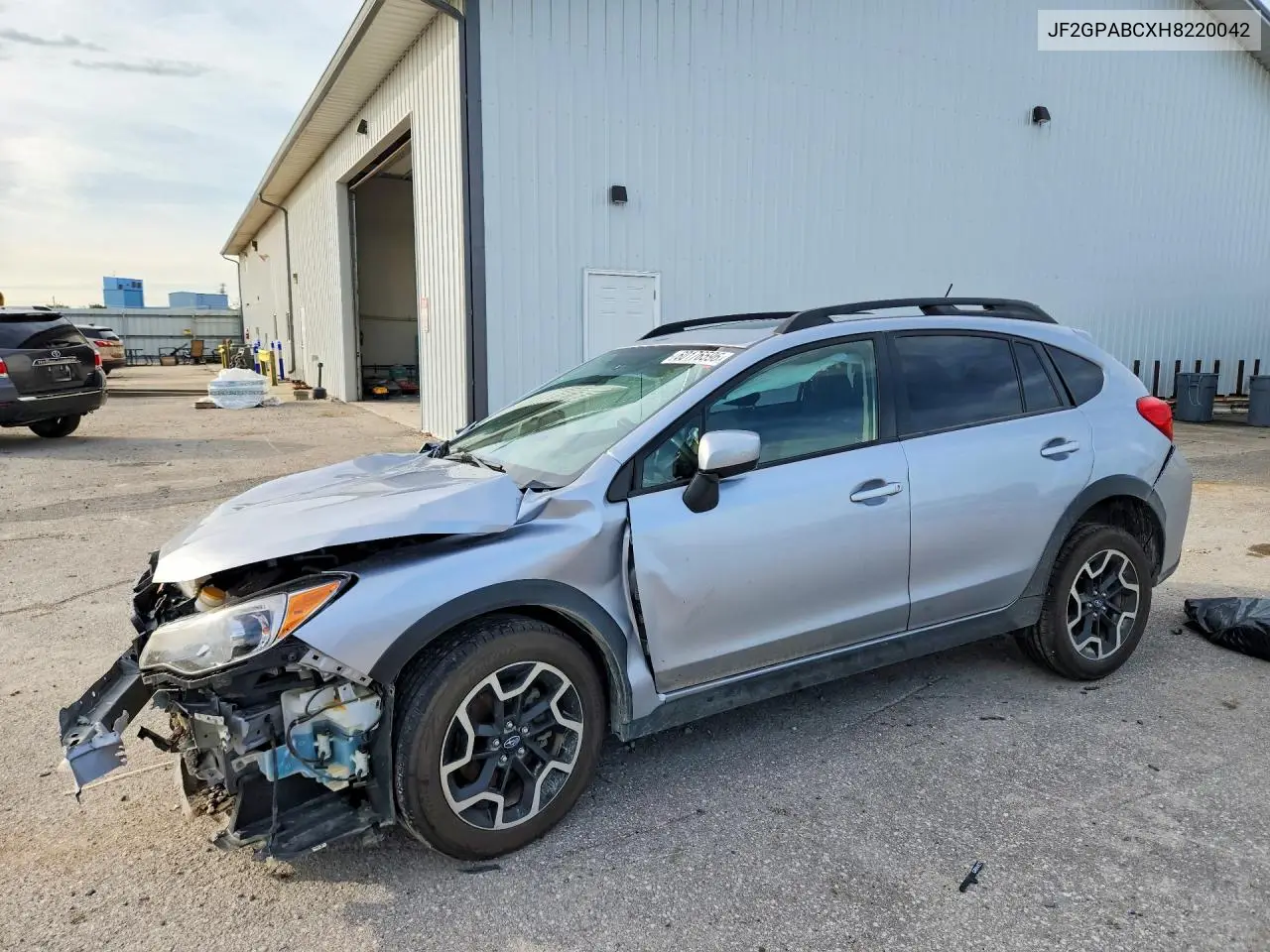2017 Subaru Crosstrek Premium VIN: JF2GPABCXH8220042 Lot: 60176596