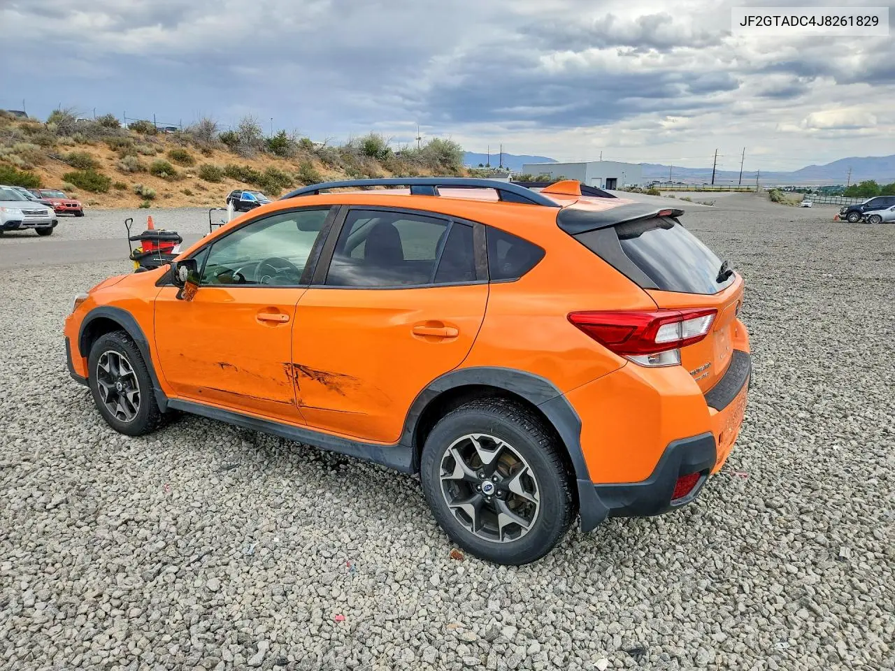2018 Subaru Crosstrek Premium VIN: JF2GTADC4J8261829 Lot: 58996336