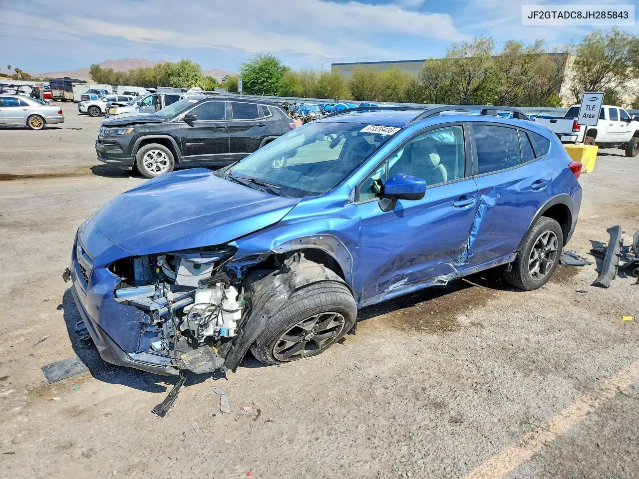 2018 Subaru Crosstrek Premium VIN: JF2GTADC8JH285843 Lot: 61336436