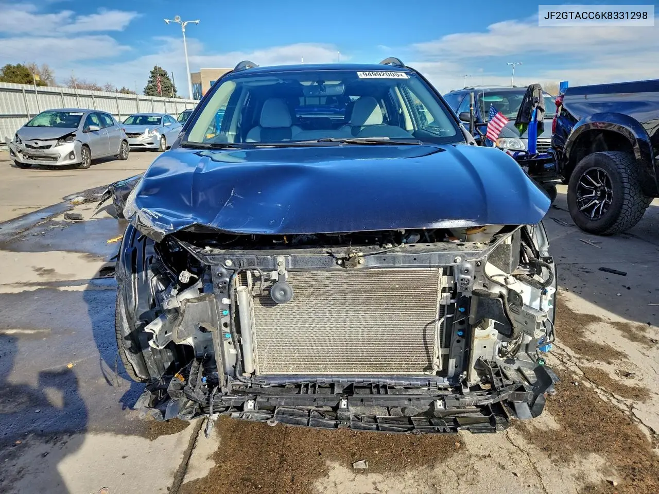 JF2GTACC6K8331298 2019 Subaru Crosstrek Premium