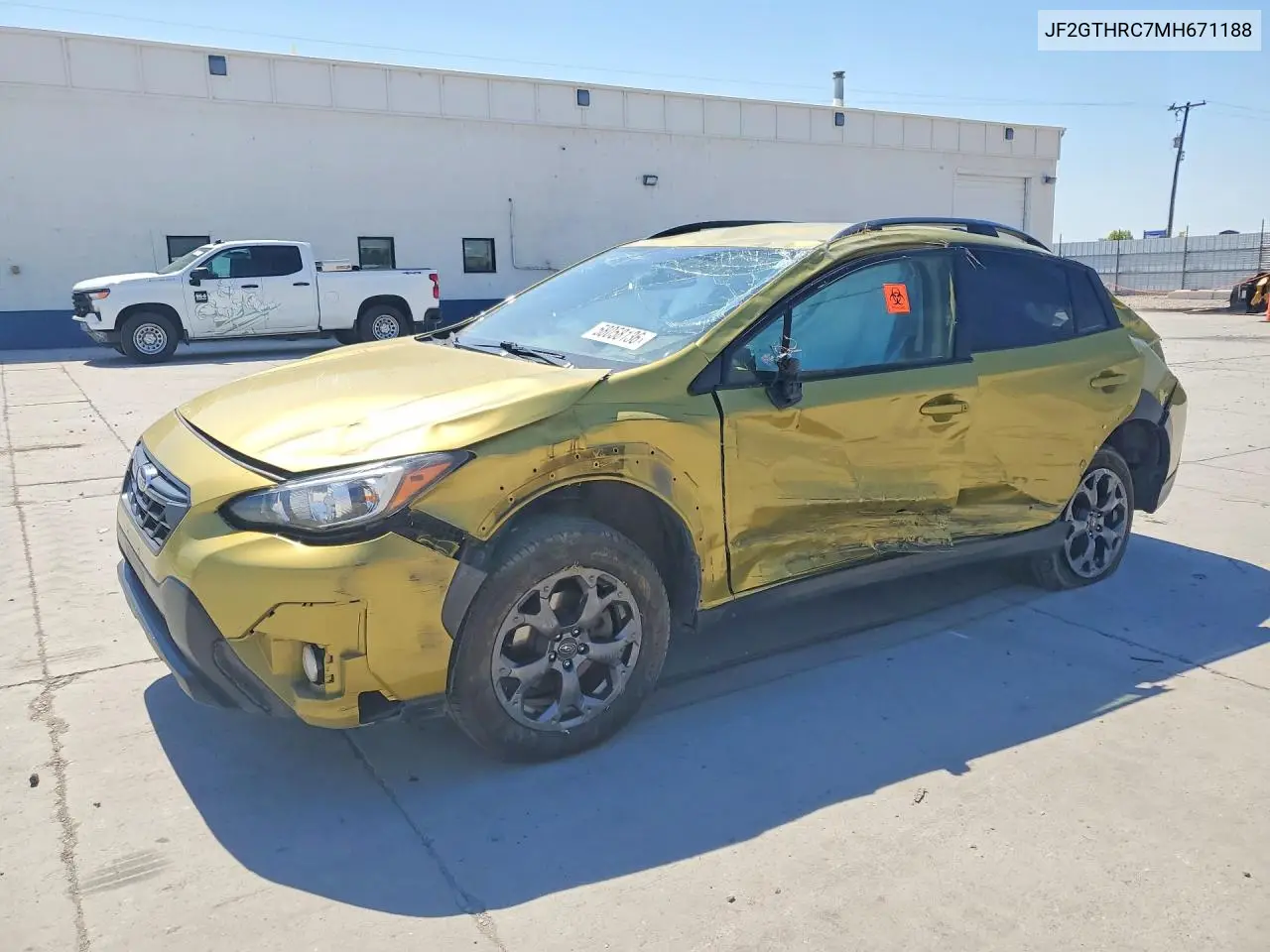 2021 Subaru Crosstrek Sport VIN: JF2GTHRC7MH671188 Lot: 58058136