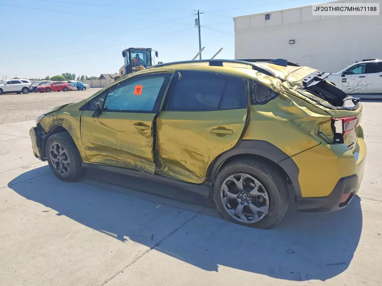 2021 Subaru Crosstrek Sport VIN: JF2GTHRC7MH671188 Lot: 58058136