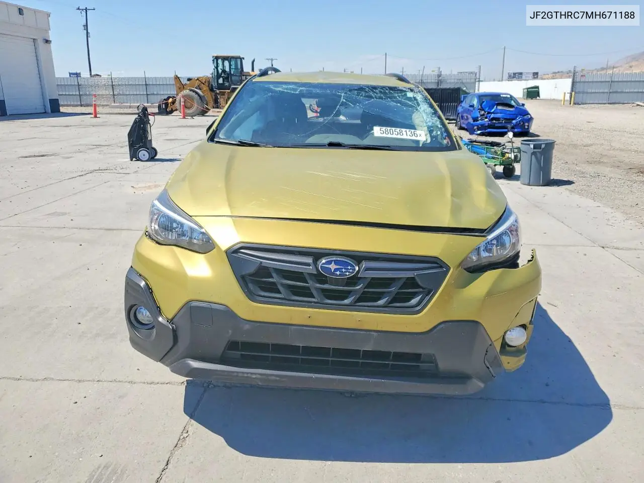 2021 Subaru Crosstrek Sport VIN: JF2GTHRC7MH671188 Lot: 58058136