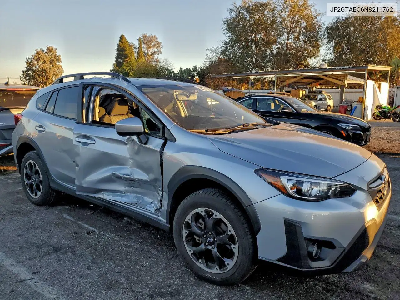 2022 Subaru Crosstrek Premium VIN: JF2GTAEC6N8211762 Lot: 96128175