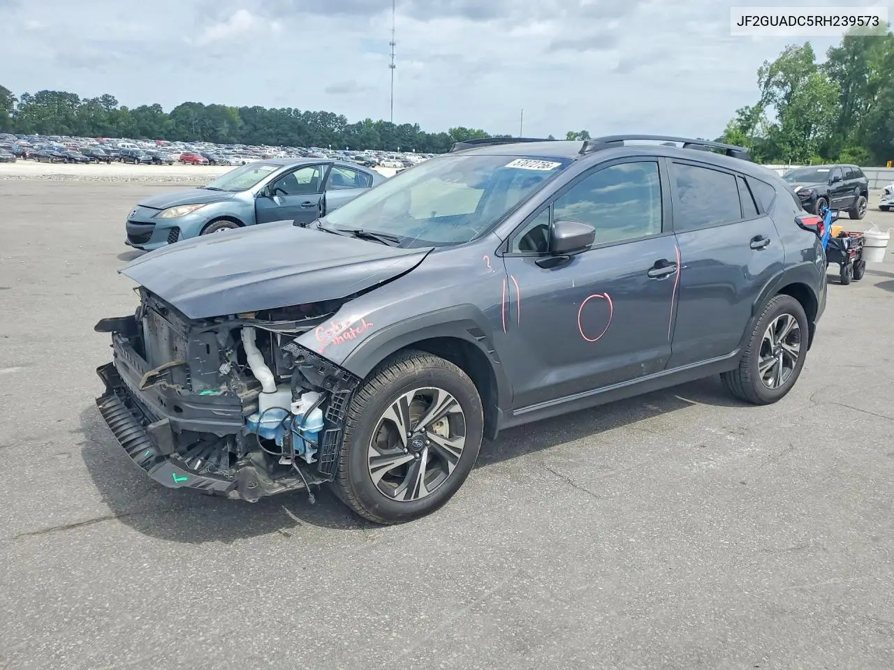 2024 Subaru Crosstrek Premium VIN: JF2GUADC5RH239573 Lot: 57872756