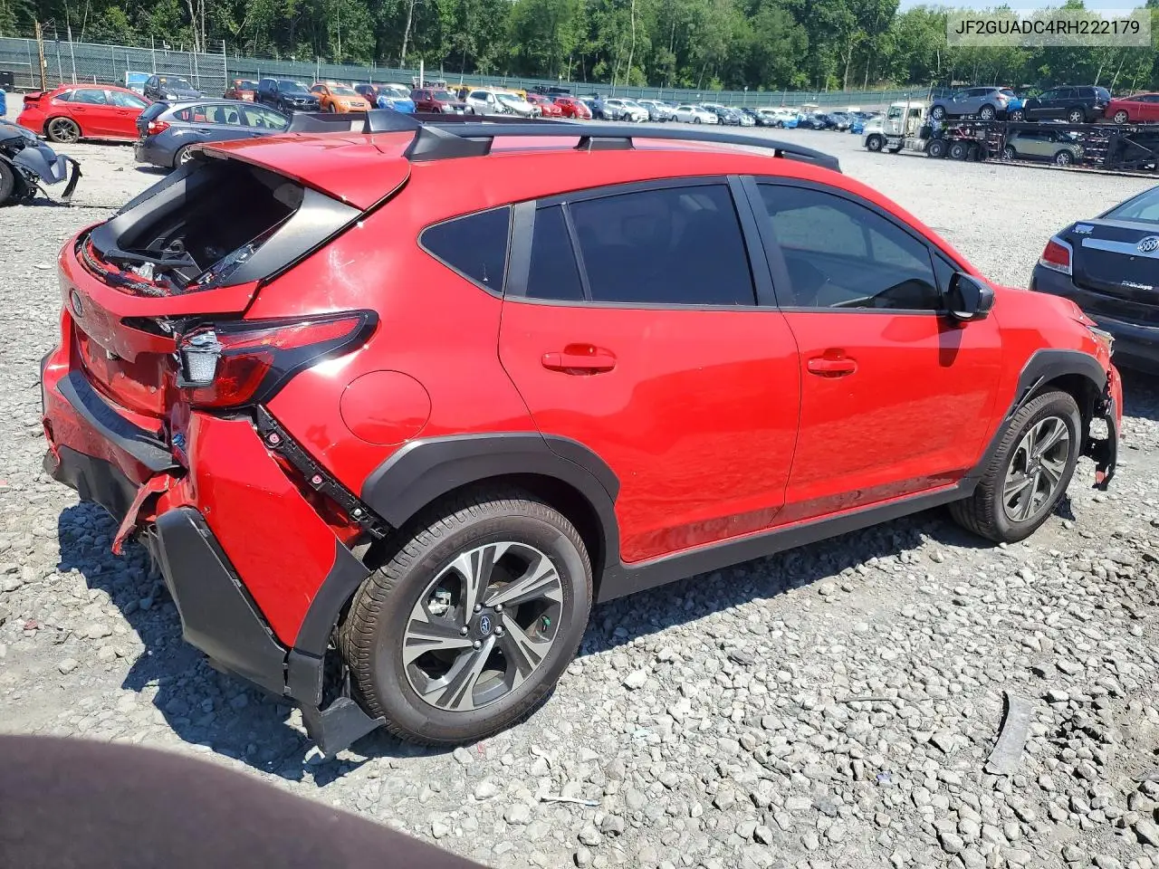 2024 Subaru Crosstrek Premium VIN: JF2GUADC4RH222179 Lot: 61338436