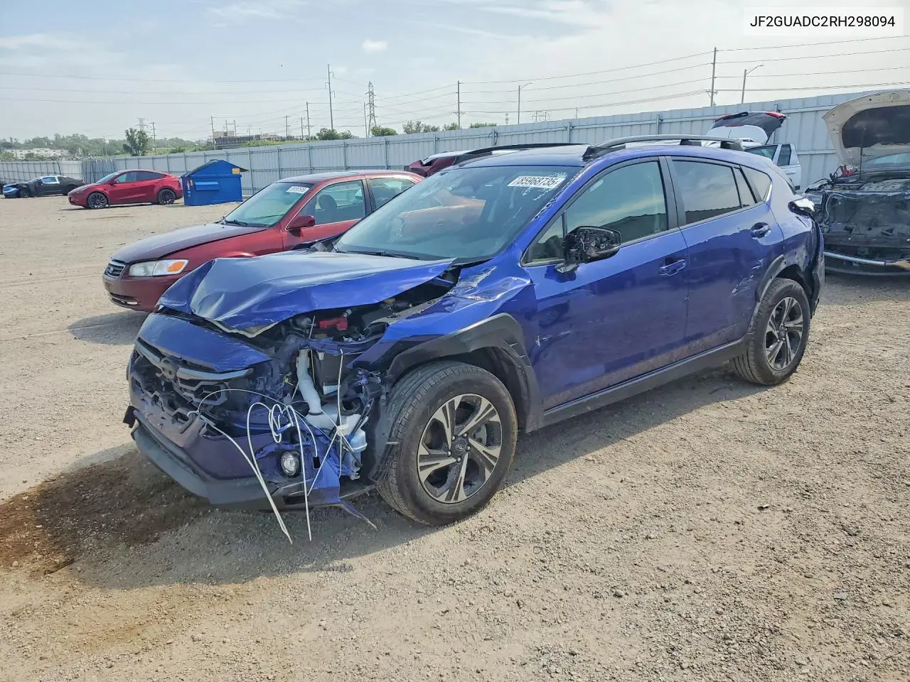 2024 Subaru Crosstrek Premium VIN: JF2GUADC2RH298094 Lot: 85968735