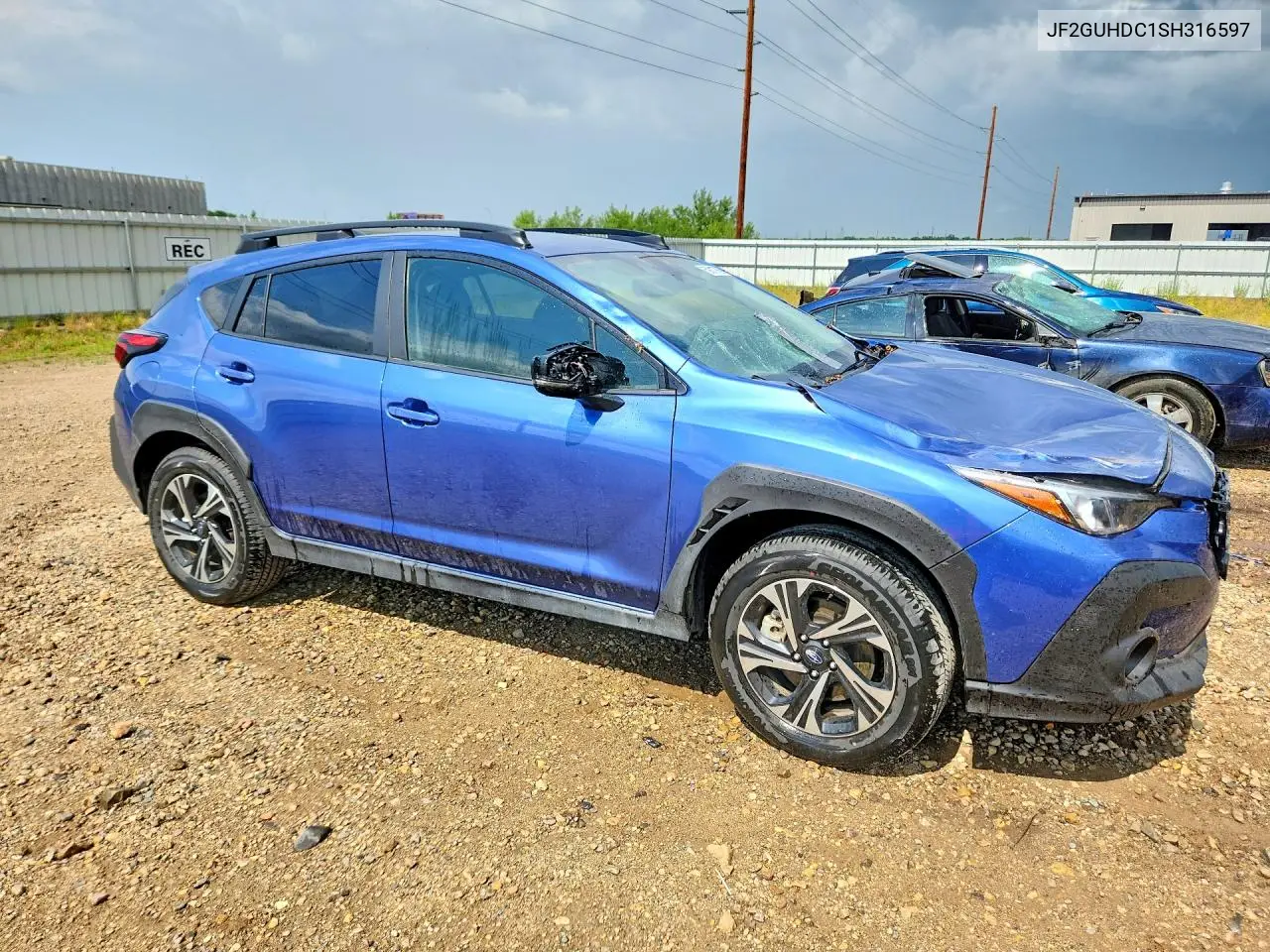 2025 Subaru Crosstrek Premium VIN: JF2GUHDC1SH316597 Lot: 59018756
