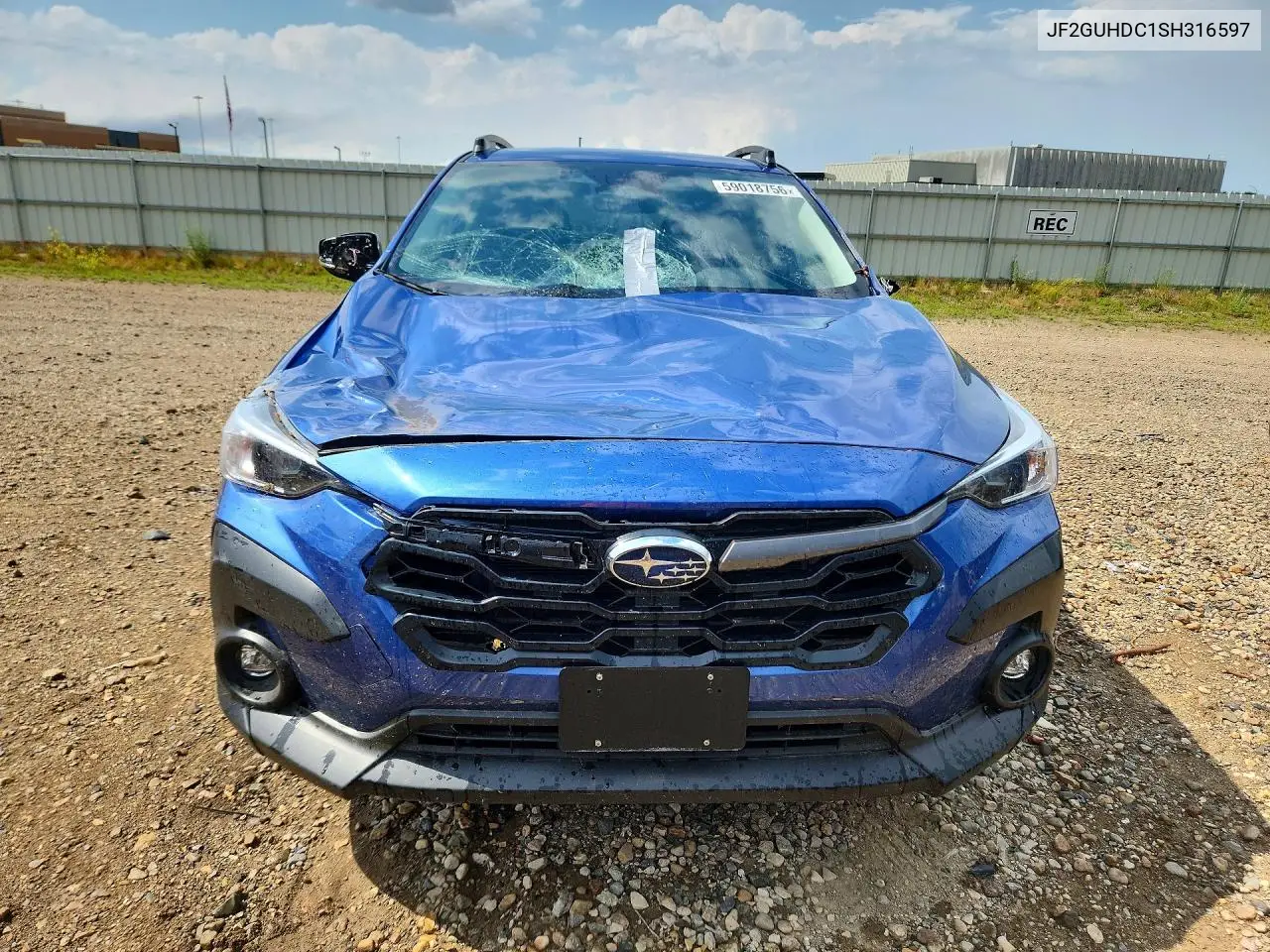 2025 Subaru Crosstrek Premium VIN: JF2GUHDC1SH316597 Lot: 59018756